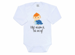 Body s potiskem New Baby Když nespím já, tak ani vy