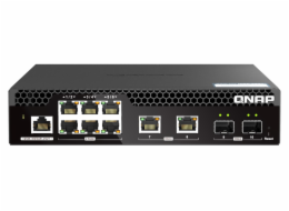 QNAP řízený switch QSW-M2106R-2S2T (6x 2,5GbE RJ45, 2x 10GbE RJ45, 2x 10GbE SFP+, malá šířka)