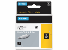 Dymo Rhino Heat-Shrink Tube 24 mm x 1,5 m black to white