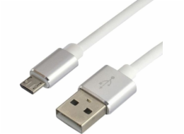 everActive cable USB 1m - White silicone quick charge 2 4A - CBS-1MW