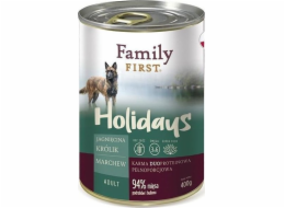 FAMILY FIRST Holidays Adult Lamb Rabbit Carrot - Wet dog food - 400g