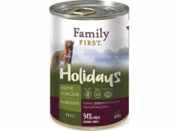 FAMILY FIRST Junior Turkey with carrots - Wet dog food - 400 g