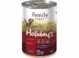 FAMILY FIRST Holidays Adult Turkey chicken carrot - Wet dog food - 800 g