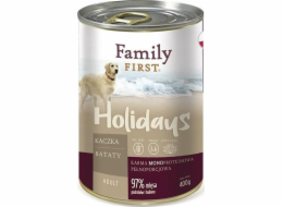 FAMILY FIRST Holidays Adult Lamb Rabbit Carrot - Wet dog food - 800g