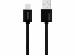 USB CABLE TYP-C 3A BLACK SOMOSTEL 3100mAh QUICK CHARGER 1.2M POWERLINE SMS-BP02