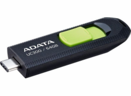 64GB ADATA UC300 USB 3.2 černá/zelená ACHO-UC300-64G-RBK/GN