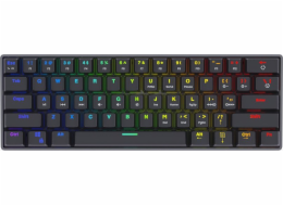 SAVIO Mechanical Keyboard BLACKOUT Red (Outemu Red) black