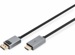 DisplayPort - HDMI 4K 30Hz DP/HDMI M/M adaptérový kabel 1,8m