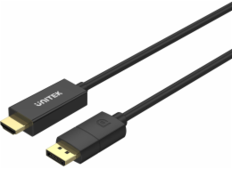 KABEL UNITEK DisplayPort 1.2, HDMI, 4K@60HZ, 1,8M, V1608A