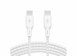 Belkin geflochtenes USB-C/USB-C Kabel 100W 2m weiß  CAB014bt2MWH