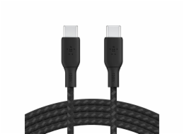 Belkin geflochtenes USB-C/USB-C Kabel 100W 3m schw. CAB014bt3MBK