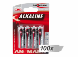 100x4 Ansmann Alkaline Mignon AA LR 6 red-line            5015563