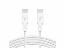 Belkin geflochtenes USB-C/USB-C Kabel 100W 3m weiß  CAB014bt3MWH