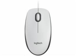 Logitech myš Corded M100, bílá, EMEA