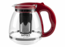 Lamart LT7074 Konvice na čaj VERRE 1,5 l, červená