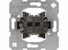 Hager Polo 2-klíčový spínač sériový one.platform svícnový mechanismus samoupínací (533035)