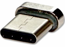 USB (2.0) Redukce, Magnetický konektor-USB C (3.1) M, 0, stříbrná, redukce na magnetický kabel