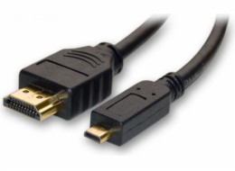 Kabel HDMI Micro - HDMI 2m czarny