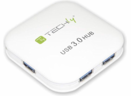 TECHLY HUB USB 3.0 Super-Speed ??4 Ports, bílé IUSB3-HUB4-WH