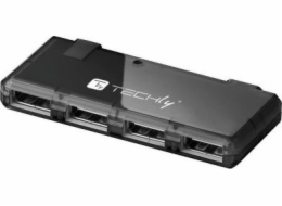 HUB USB Techly 4x USB-A 2.0 (IUSB2-HUB4-BKTY)