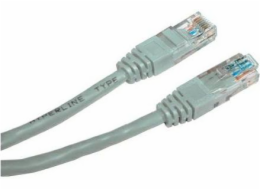 Propojovací kabel Crosover, UTP, Cat.5e, 3m, šedý