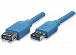 Techly USB-A - USB-A kabel USB 1 m modrý (ICOC-U3-AA-10-EX)