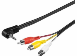 Jack kabel 3,5mm - RCA (Cinch) x3 1,5m černý