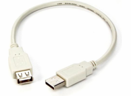 Logo kabelu USB USB-A - USB-A 0,3 m Šedý