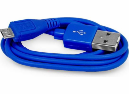 LAMA PLUS USB-A - microUSB USB kabel 1 m Modrý