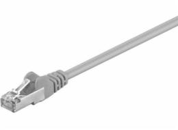 FTP patchcord, Cat.5e, RJ45 M-0,25m, chráněný, šedý, ekonomický