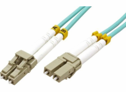 Optický Patchcord Multi režim (50/125), LC-LC/15m, modro-zelený, ekonomický