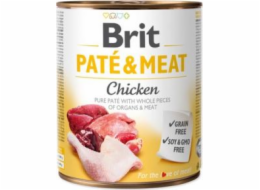 BRIT  Pate & Meat Dog Chicken 800g plechovka