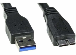 USB kabel Logo USB-A - microUSB 2 m Černý