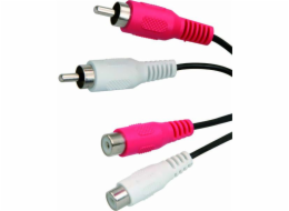 RCA (Cinch) x2 - RCA (Cinch) x2 kabel 1,5m černý