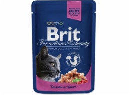 Brit Premium Cat sáčky s lososem a pstruhem 100g