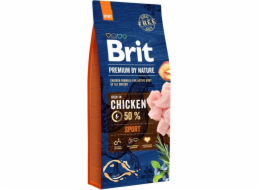 BRIT Premium by Nature Sport Chicken - suché krmivo pro psy - 15 kg