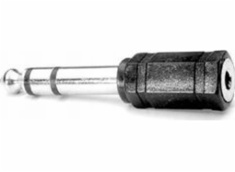 AV adaptér Jack 3,5 mm - Jack 6,3 mm černý