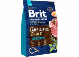 Brit Premium by Nature Sensitive Lamb 3kg granule pro psy