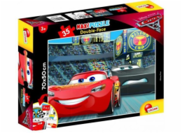 Lisciani Oboustranné puzzle 35 dílků Maxi Cars 3 Go! Mu! Mu! (304-60665)