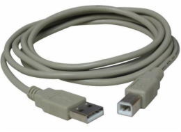 LAMA PLUS USB-A - micro-B USB kabel 3 m Šedý