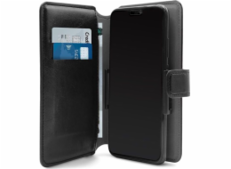 Puro PURO Universal Wallet - Uniwersalne etui obrotowe 360 z kieszeniami na karty, rozmiar XL (czarny)
