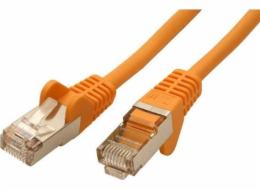 FTP patchcord, Cat.5e, RJ45 M-7,5m, chráněný, žlutý, ekonomický