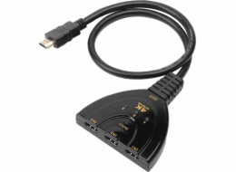 Techly 3portový HDMI přepínač 3x1 4K*30Hz Pigtail