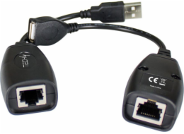 Techly USB kabel USB Extender až 50 m přes síťový kabel RJ45