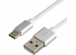 everActive cable USB-C 1m - White silicone quick charge 3A - CBS-1CW