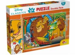 Lisciani Oboustranné puzzle Plus 24 Lví král