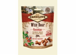 CARNILOVE Fresh Crunchy Wild Boar & Rosehips With Fresh Meat - pamlsek pro psy - 200 g