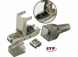 Techly Techly Samosvorná modulární zástrčka RJ45 Cat.6A STP bez nářadí