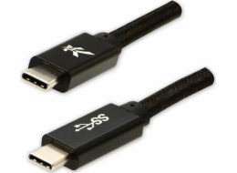 Logo kabelu USB USB-C - USB-C 2 m Černá