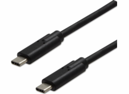 Neutrální USB kabel USB-C - USB-C 1 m černý